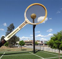 Barellans Big Tennis Racquet - VIC Tourism
