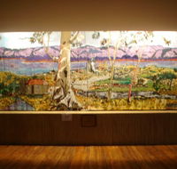 Adaminaby Memorial Hall Stage Curtain - VIC Tourism