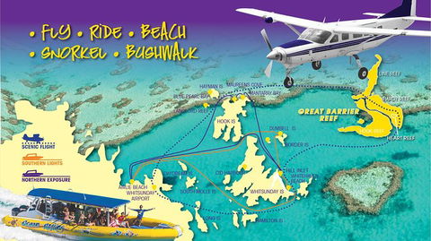 Scenic Flight - Great Barrier Reef, Heart Reef, Whitehaven Beach & Hill Inlet! - VIC Tourism 13