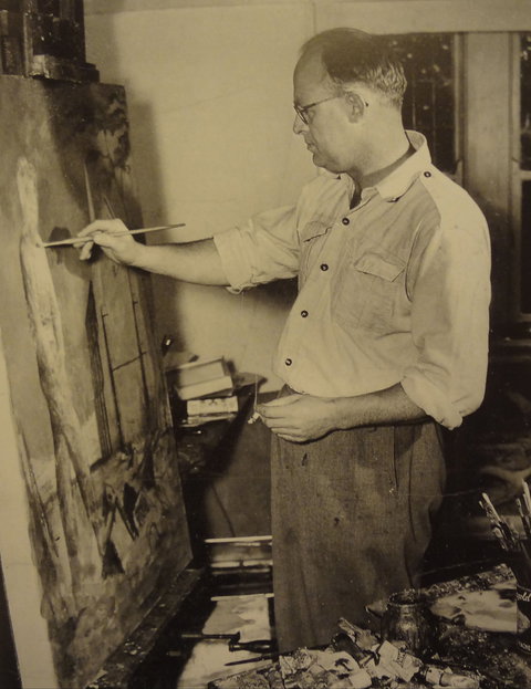 Russell Drysdale Easel Sculpture - VIC Tourism 1