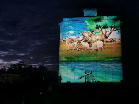 Quorn Silo Light Show - VIC Tourism 0