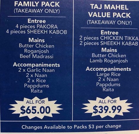 Taj Mahal Indian Restaurant - VIC Tourism 0