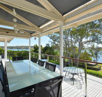 Morisset Bay Waterfront Views Lake House looking over Trinity Marina - VIC Tourism