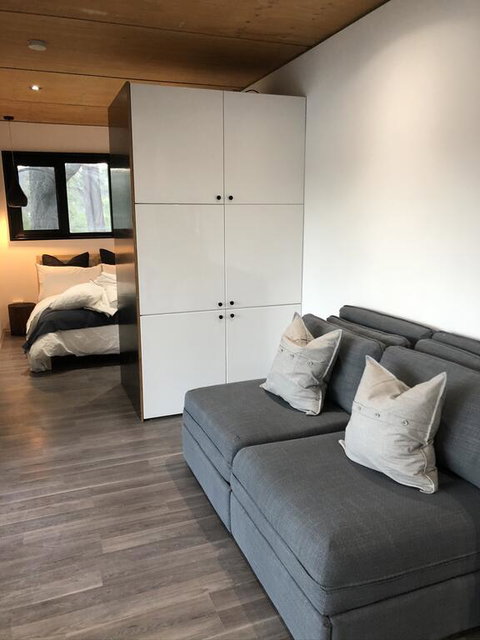Absolute Riverfront Shipping Container Cabin - VIC Tourism 3
