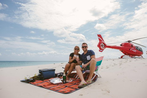 Private Helicopter Tour: Reef Island Snorkeling And Gourmet Picnic Lunch - VIC Tourism 1